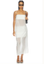 SANS FAFF COVE SILK SKIRT-WHITE