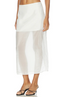 SANS FAFF COVE SILK SKIRT-WHITE