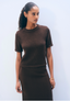 LUXE ORGANIC COTTON KNIT T-SHIRT
