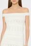 MILLY MAVEN RUFFLE MIDI DRESS-ECRU