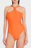 MILLY CONTRASTING ROPE ONE PIECE SWIM-ORANGE