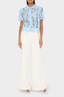 MILLY ADDISON ROJA LACE TOP-LIGHT BLUE