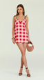 SEROYA SHANTIE DRESS-GERANIUM GINGHAM