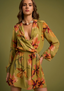 ROCOCO SAND MINI DRESS-OLIVE