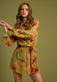 ROCOCO SAND MINI DRESS-OLIVE