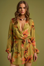 ROCOCO SAND MINI DRESS-OLIVE