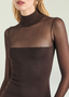 Angie Knit Dress in Espresso