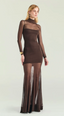 Angie Knit Dress in Espresso