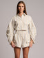 RAQUEL TOP  - BEIGE STRIPE