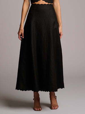 ISSA SKIRT  - BLACK