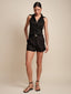 SLOAN LINEN VEST - BLACK