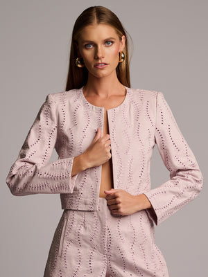 ELLE JACKET EMBROIDERED  - THISTLE