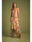 ROCOCO SAND HIGH-LOW HANDKERCHIEF DRESS-MULTI
