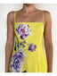 HEMANT & NANDITA PANELED MIDI DRESS