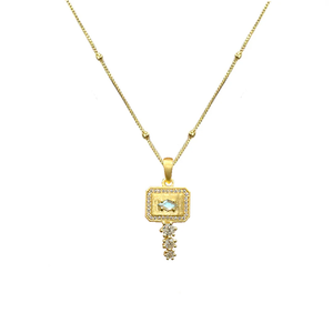 TAT2DESIGNS MINI GOLD LABRADORITE DALIA NECKLACE