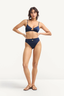 VITAMIN A TERRA HIGH WAIST SWIM BOTTOM-MIDNIGHT