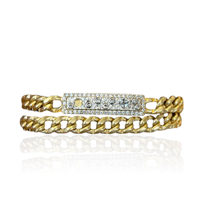 TAT2DESIGNS GOLD SOLEIL DOUBLE WRAP BRACELET