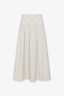 HEVRON ADALINE SKIRT  - BEIGE STRIPE