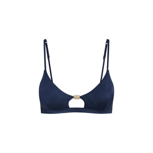 VITAMIN A TERRA CUT OUT BRALETTE SWIM TOP-MIDNIGHT