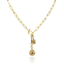 TAT2DESIGNS MINI BRUSHED GOLD RICO TOGGLE NECKLACE
