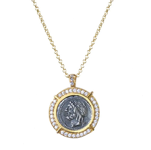 TAT2DESIGNS GOLD FRAME NECKLACE