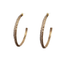TAT2DESIGNS GOLD EGY CRYSTAL THIN HOOPS EARRINGS
