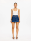 KIVARI CELENE DENIM SHORT-INDIGO