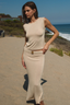 LA PORTE SONYA KNIT SKIRT-CHAMPAGNE
