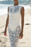 LA PORTE SOPHIE SLEEVELESS LACE TOP-WHITE