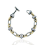 TAT2DESIGN VINTAGE SILVER TWO-TONE RAVELLE THIN CHAIN BRACELET
