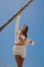 LA PORTE JOY BLOUSE-CLOUD DANCER