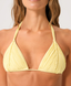 PQ ISLA TRIANGLE SWIM TOP-BUTTERCUP