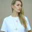 TAT2DESIGNS GOLD SOL SPINNER NECKLACE