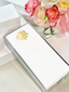 Long Skinny Gold Foil Coral Pad