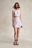 HEVRON ELLIE SKIRT  - THISTLE