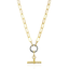 TAT2DESIGNS MIXED METAL TOGGLE NECKLACE