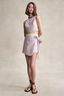 HEVRON ELLIE SKIRT  - THISTLE