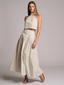 QUINN TOP  - BEIGE STRIPE