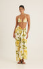 PEONY ESSENTIAL STRING TRI SWIM TOP-YELLOW