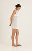 PEONY POINTELLE AMELIA MINI DRESS-SEASHELL