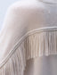 CASHMERE BLEND LUXE FRINGE CREW